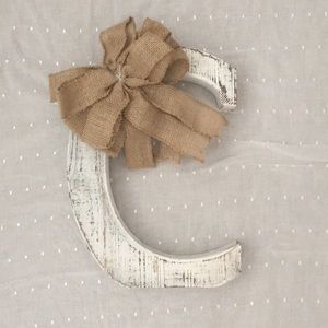 “C” initial farmhouse decor